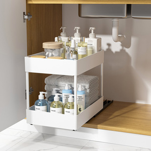 Cesta de almacenamiento de armario personalizada de diseño moderno al por mayor estante extraíble caja de almacenamiento de armario de <span class=keywords><strong>cocina</strong></span> cajón doméstico - Product Image 4