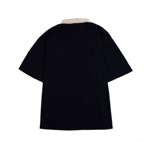 批发来样定做新款黑色马球领风格衬衫设计 - Product Image 2