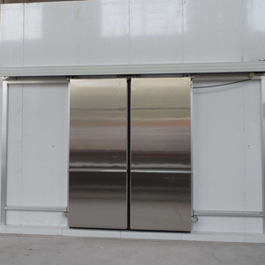Puerta Industrial Doble Corredera de Acero Inoxidable con Panel Sándwich de Poliuretano Aislado, Manual/Automática, con 15 Años de Vida Útil - Product Image 3