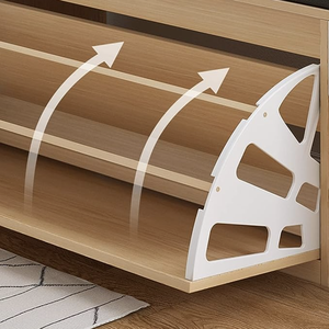 Zapatero de Madera <span class=keywords><strong>JUANA</strong></span> Popular al por Mayor con Gran Espacio de Almacenamiento, Zapatero con Banco Abatible en Oferta - Product Image 3