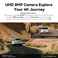 Caméra de tableau de bord de voiture DDPAI Z50 à double objectif GPS avant et arrière 4K ADAS avec enregistreur vidéo et système de surveillance