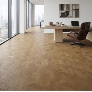 Plancher en bois véritable chêne blanc durable, résistant à l'usure, système de pose par clic, épaisseur 12 mm, qualité commerciale, salon, livraison rapide - Product Image 2