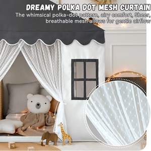 Tienda de Juegos para Bebés Gris Zona Privada, Tienda de Juegos Interior Resistente para Niños Pequeños, Lavable y Plegable - Product Image 5