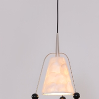 Lampe suspendue moderne en tissu finition cuivre, luminaire suspendu E27 pour salon, café, chambre à coucher