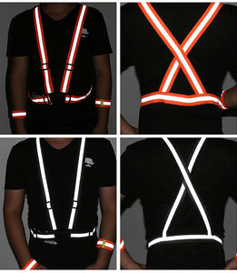 4x3 حزام مرن عالي الوضوح لركوب الدراجات في الهواء الطلق ملابس عمل للركض حزام أمان عاكس - Product Image 6