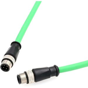 Câble Ethernet HangTon M12 4 broches codées D mâle-mâle pour caméra de vision industrielle capteur Profinet - Product Image 3