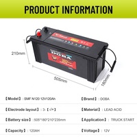 Dongle SMF N120 ASIA Véhicules Démarrage Sans entretien 12v 120Ah Batterie Plomb Acide Voiture