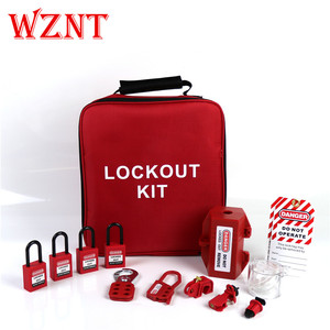 Kit di Bloccaggio per <span class=keywords><strong>Serratura</strong></span> Cilindrica WZNT di Qualità con Backset da 50mm e 2 Chiavi |   Borsa di Sicurezza Portatile Vuota per Procedure di Blocco e Etichettatura (Lockout Tagout) - Product Image 2