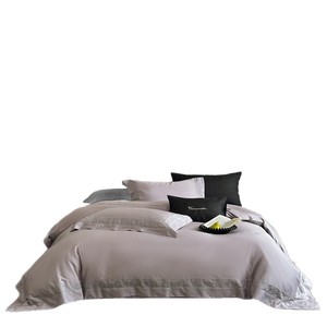 Juego de Ropa de Cama de Diseño de 4 Piezas con Funda Nórdica <span class=keywords><strong>y</strong></span> Edredón de Lyocell <span class=keywords><strong>y</strong></span> Algodón con Bordado <span class=keywords><strong>y</strong></span> Patchwork para Hogar <span class=keywords><strong>y</strong></span> Hotel - Product Image 5