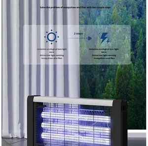 Lámpara LED ecológica para matar <span class=keywords><strong>mosquitos</strong></span> IP65 nominal 220V comercial montado en la pared Bug Zapper con descarga eléctrica para <span class=keywords><strong>mosquitos</strong></span> - Product Image 6