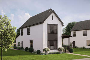 Villa préfabriquée à deux étages en acier léger avec balcon pour usage résidentiel ou immobilier locatif - Product Image 2