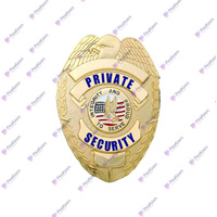 Badges métalliques personnalisés pour chapellains, gardes du corps et agents de sécurité, badges de sublimation pour bureau, vente en gros