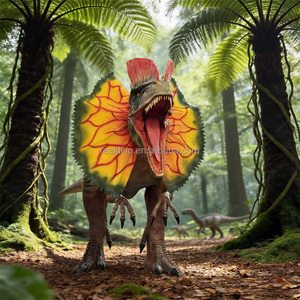 Dinosaure robotique animatronique sur mesure grandeur nature en fibre de verre et métal pour une utilisation en intérieur/extérieur, parcs d'aventure, centres commerciaux - Product Image 2