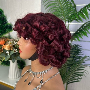 Peluca SDD Omotola Hecha a Máquina, Peluca con Volumen, 100% Cabello Humano, Densidad Completa, 10 Pulgadas - Product Image 4