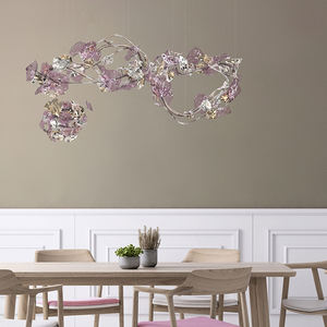 Luminaire suspendu design de luxe LED pour hôtel, lustre d'art créatif personnalisé en forme de fleur irrégulière - Product Image 3