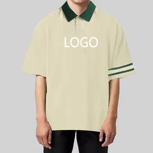 Custom Embroidery Logo chemise homme Casual Patchwork Cotton Blank high quality Unisex Men Golf Polo Shirt