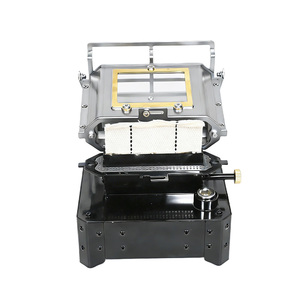 INBESTCAMP Mini-radiateur à mazout portable <span class=keywords><strong>en</strong></span> acier <span class=keywords><strong>pour</strong></span> terrasse, jardin, intérieur, idéal <span class=keywords><strong>pour</strong></span> pannes de courant, avec plaque de cuisson intégrée - Product Image 1