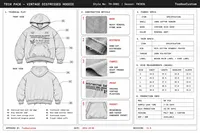 Sweat-shirt à capuche surdimensionné vintage effet vieilli 450 GSM personnalisé pour le streetwear – Vente en gros OEM