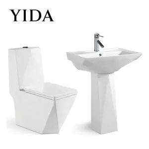 YIDA Saudi Arabia Middle East Chaozhou Ceramic Supplier WC Sanitary Ware 1 Piece Toilet With SASO