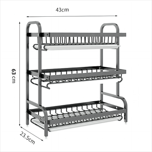 Oferta 2024: Estante Organizador Metálico para Platos Bajo Fregadero para Almacenamiento de Vajilla de Cocina, Escurridor para Tazones y Platos - Product Image 2