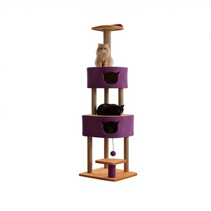 Arbre à chat en jute Amigos Classic de haute qualité avec 4 niveaux et plus pour chats - Product Image 1