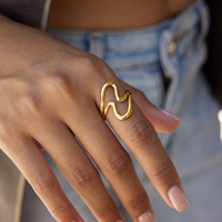 Bracelet jonc plaqué or pour femme, usage quotidien, bijoux raffinés, design de ligne sous marque privée sous licence