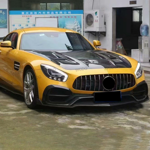 Kit carrosserie en fibre de carbone style BS pour <span class=keywords><strong>Mercedes</strong></span>-Benz <span class=keywords><strong>AMG</strong></span> GT <span class=keywords><strong>GTR</strong></span> GTS <span class=keywords><strong>AMG</strong></span> 2014-2018 : Lame de pare-chocs avant, jupes latérales, diffuseur arrière - Product Image 4