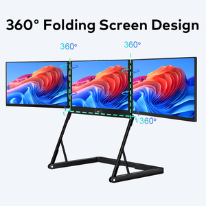 15 6 Inch Quad Screen Laptop Extender Metal Design Adjustable Height Multi Screen Manufacturer - Product Image 3
