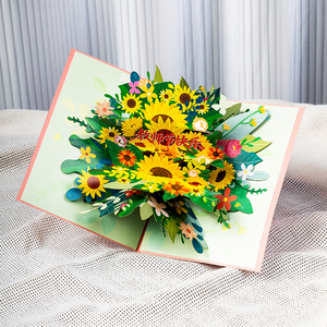 Cartes de vœux 3D pop-up personnalisées de haute qualité pour baby shower, avec logo et taille sur mesure, commande en gros promotionnelle - Product Image 2