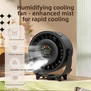 Ventilador de Niebla Pequeño de Escritorio y Pared, Personalizado 2026, con Funciones de Temporizador y Pulverización, Recargable, para Cocina y Hogar, Venta al Por Mayor - Product Image 3
