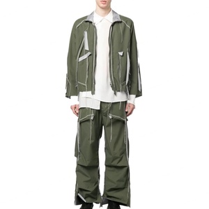 Pantalon de streetwear fonctionnel et tendance pour homme, coupe ajustée, prix de gros - Product Image 2