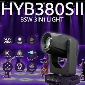 LQE 380W 3 en 1 Cabeza Móvil Láser Beam Spot Wash CTO 2-40 Zoom para Discoteca, Montaje Colgante, DMX RDM Ra90 7800K Aleación de Aluminio - Product Image 4