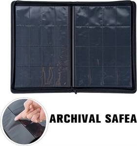 ซองซิปความจุมากกว่า 1000 ช่อง 6-PP ดีไซน์มินิมอลแบบสังเคราะห์ ลายพิมพ์แบบรีดร้อน สำหรับเก็บการ์ด - Product Image 2