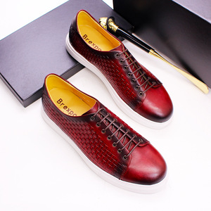 Nouvelles chaussures mocassins pour <span class=keywords><strong>homme</strong></span>, chaussures de conduite décontractées, rouge et <span class=keywords><strong>bleu</strong></span>, chaussures classiques faites à la main, cuir véritable italien de qualité supérieure, chaussures de conduite à lacets - Product Image 3
