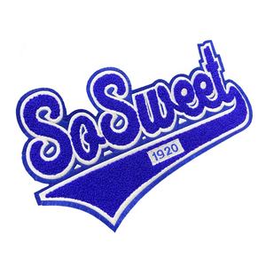 Personalisiertes Design Maßgefertigte Chenille-Stickerei Buchstaben-Patches Großhandel Kundenspezifische Umweltfreundliche Pantone Werbe-Aufnäher - Product Image 1