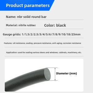 TIANAN <span class=keywords><strong>TA</strong></span>-DJ005 Schwarzes öl beständiges korrosions beständiges, kompression beständiges Anti-Aging-Nitrilkautschuk-Voll dichtung streifens eil - Product Image 5
