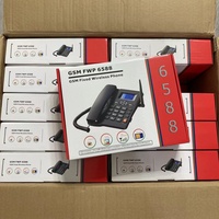 El Mejor Teléfono Fijo Inalámbrico GSM de Escritorio Multifunción de Bajo Costo con 2 SIM, Radio FM y Múltiples Idiomas