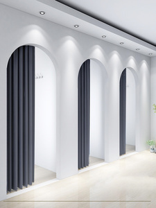 Rideau <span class=keywords><strong>de</strong></span> séparation télescopique sans perçage pour vestiaire et <span class=keywords><strong>magasin</strong></span> <span class=keywords><strong>de</strong></span> vêtements - Product Image 5