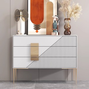 Buffet multifonctionnel en bois massif pour la <span class=keywords><strong>maison</strong></span> italienne moderne et simple Armoire de salon avec blocage des couleurs Armoire à chaussures - Product Image 3