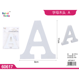 Fornitore all'ingrosso di arte popolare decorativa in legno lettera "a" giocattolo educativo dipinto a mano per l'artigianato e l'arredamento della casa - Product Image 1
