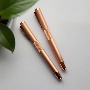 High Quality <b>Gold</b> Color Copper 0.5 Mm Writing Width Promotional Brass Ball <b>Pen</b> With Custom Logo Ballpoint Metal <b>Pens</b> - Product Image 4
