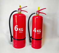 Extincteur à poudre sèche ABC 4KG 6KG, équipement portable de lutte contre l'incendie avec manomètre et tuyau