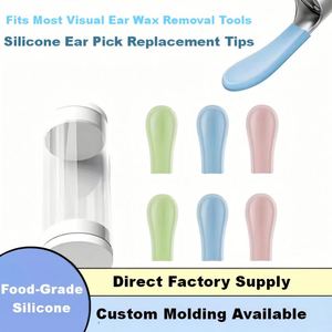 Colorful Silicone Ear Pick Replacement Tips <b>Set</b>, Home Ear Cleaning <b>Tool</b> Accessories, Universal for <b>Kids</b> with PC Tube Packaging - Product Image 4