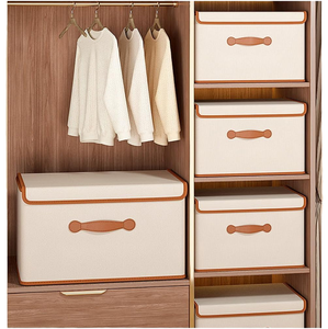 Foldable Oxford Clothes <strong>Storage</strong> Box <strong>Stackable</strong> Fabric Organizer Bin Large Capacity Dustproof <strong>Wardrobe</strong> Closet <strong>Storage</strong> with Lid - Product Image 1