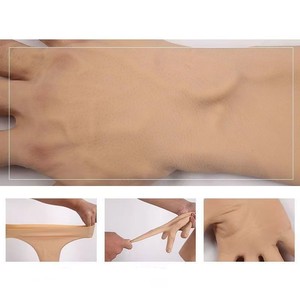 ถุงมือซิลิโคนปลอมสำหรับผู้ชายถุงมือยางแฟชั่นหนังเทียมที่คลุมมือ - Product Image 2