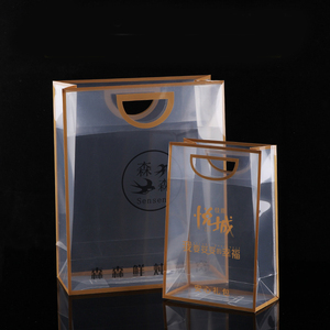 Túi mua sắm trong suốt PP in logo tùy chỉnh XIANGHUI - Product Image 2