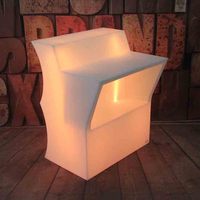 Comptoir de bar LED portable, mobilier lumineux LED pour fêtes en plein air et discothèques, tables et chaises, produits rotomoulés