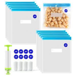 Reusable Vacuum Zipper Packaging <strong>Bags</strong> for Salad Baby Food Chewing Gum Potato Chips-for Nuts and <strong>Beans</strong> Durable PE Plastic - Product Image 4