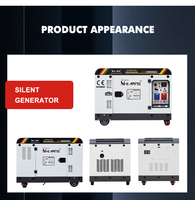 Groupe électrogène diesel silencieux AC/DC 10KW 12KW 10KVA 15KVA 20KVA pour alimentation de secours domestique, onduleur 10-17KW