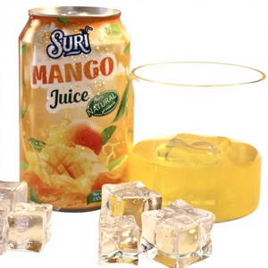 Jus de mangue Suri 330ml en canette, boisson aux fruits 100% naturelle, faible en gras, aromatisée, prête à boire, boisson rafraîchissante du Vietnam - Product Image 1